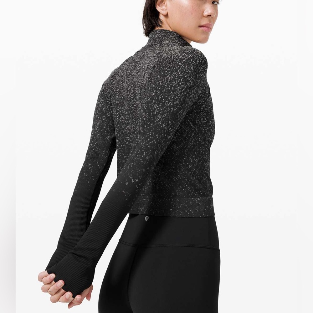 Lululemon Rest Less 1/2 Zip Dark Cast Longsleeve - Picture 2 of 6